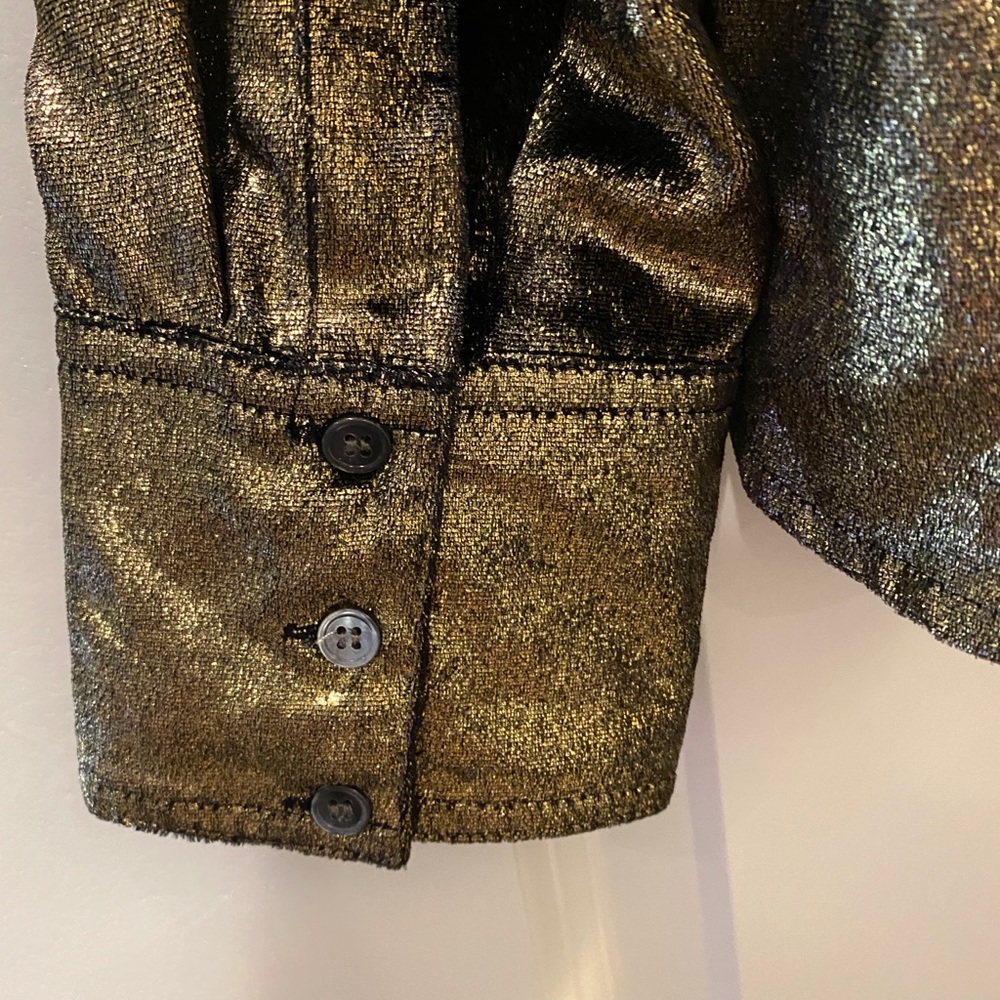 Frame Gold Metallic Top - Picture 6 of 11